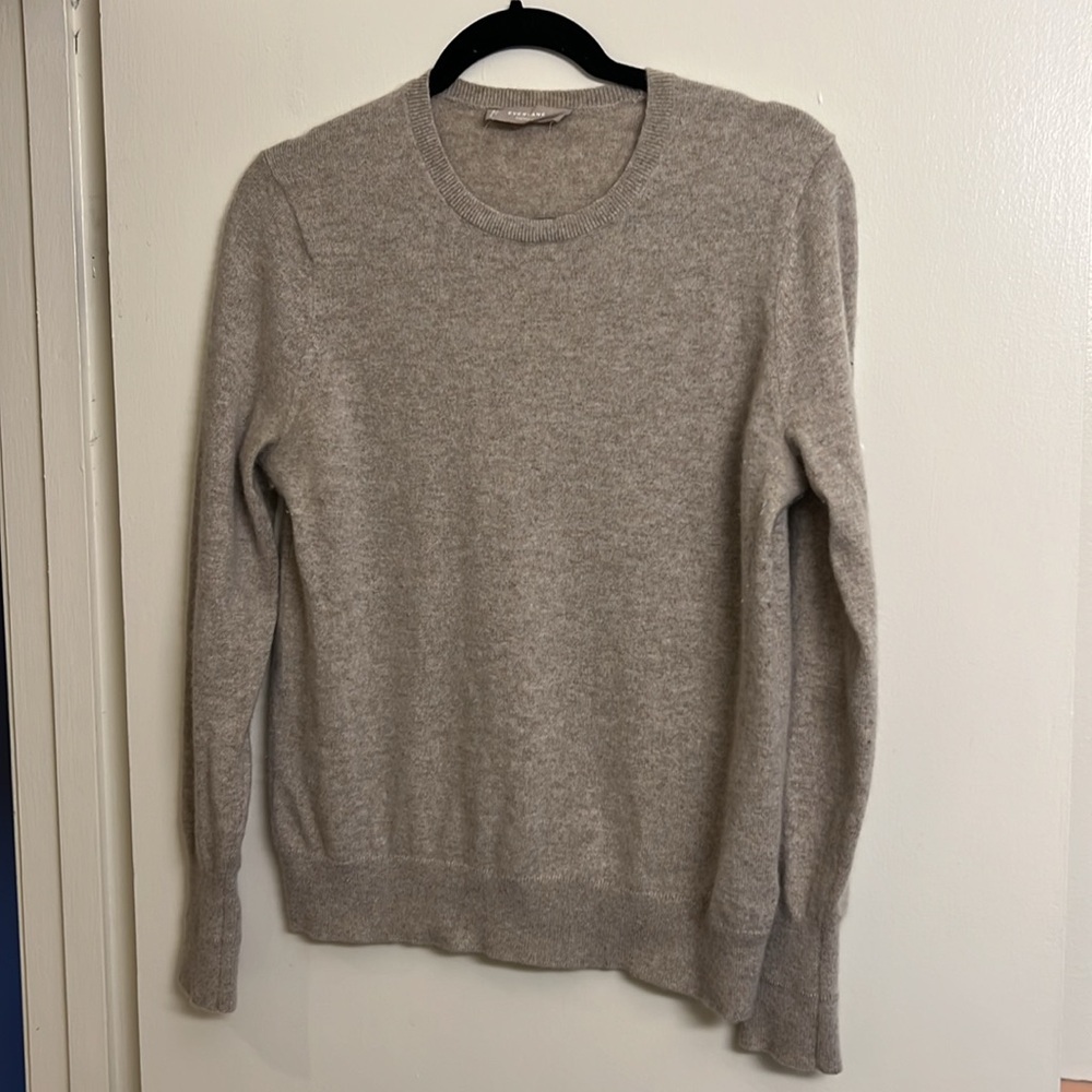 Everlane oatmeal 100% cashmere sweater size L